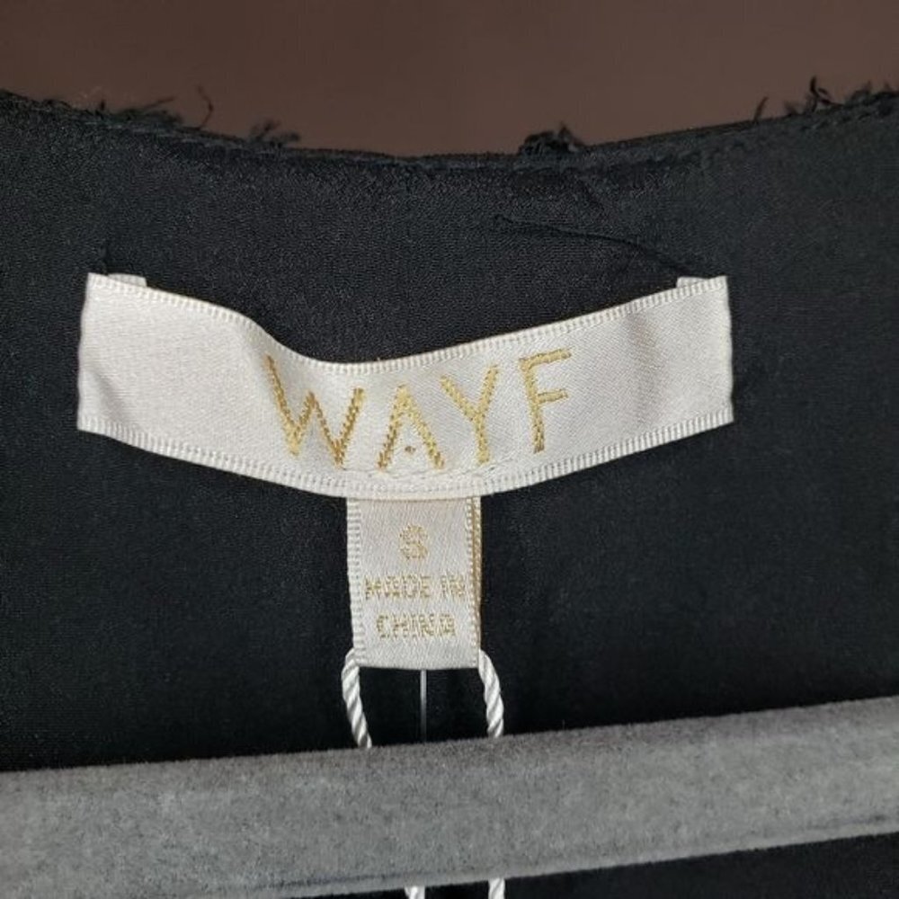 NWT WAYF Rae Puff Sleeve Rouche‎ Textured Mini Dres - Picture 12 of 14